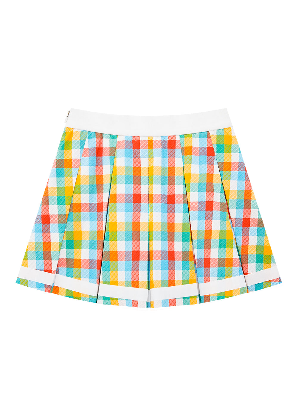 UTAA カーニバルカラーチェックプリーツスカート : Women's