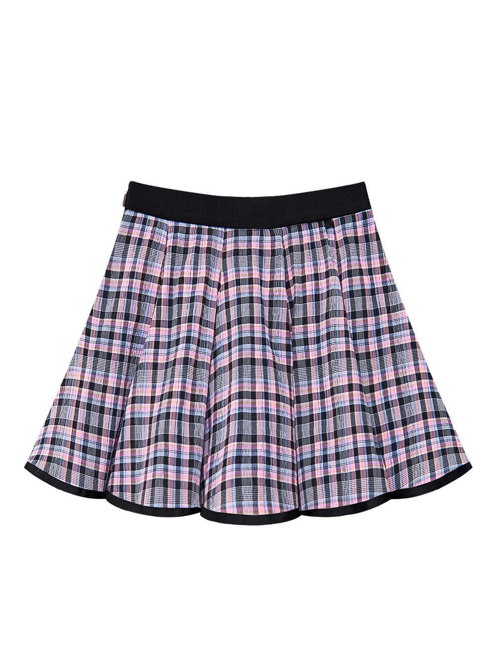 ブランチェックシアフレアスカート