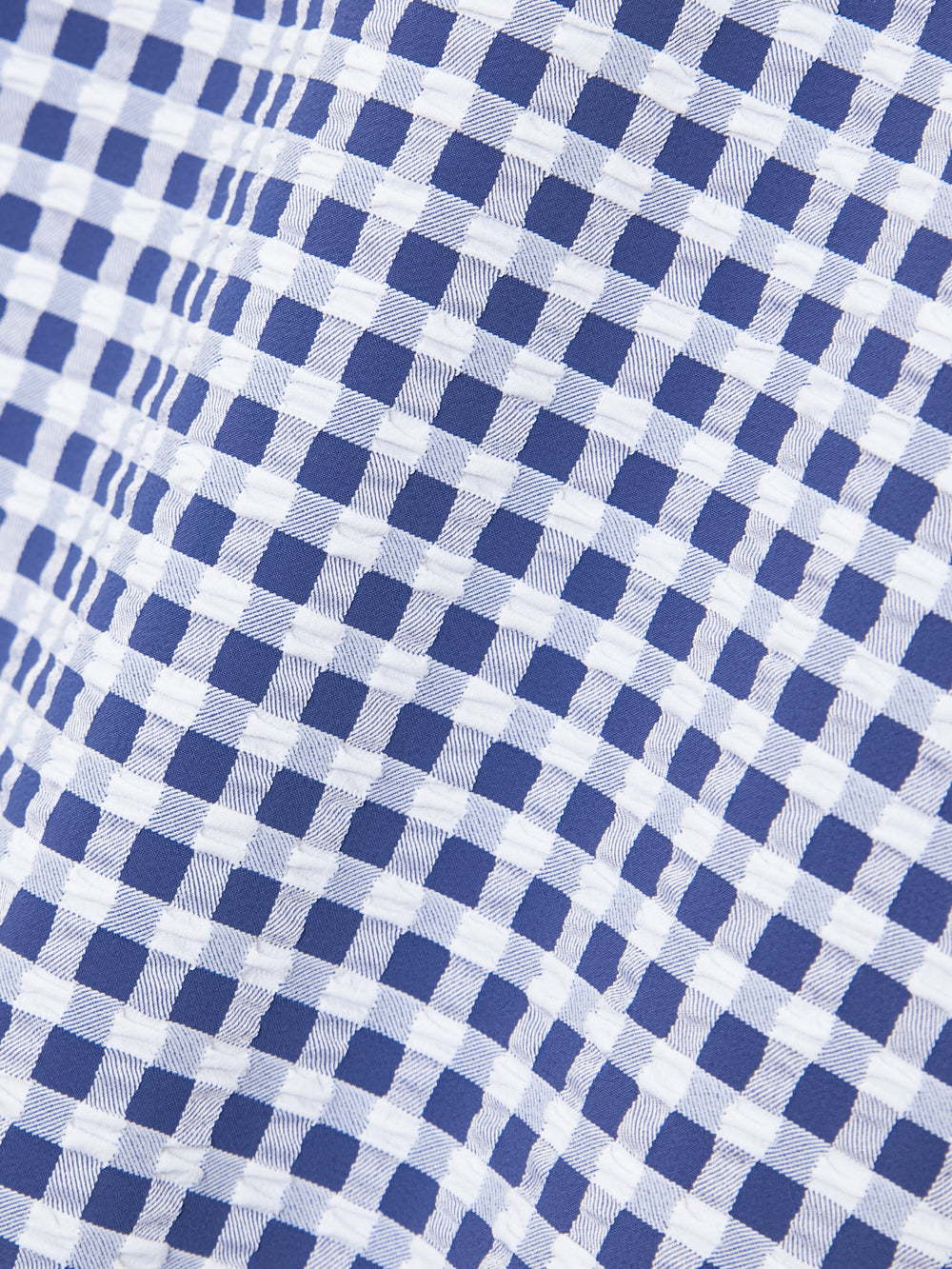 オーシャンチェックフローラルレースタートルネックシャツ