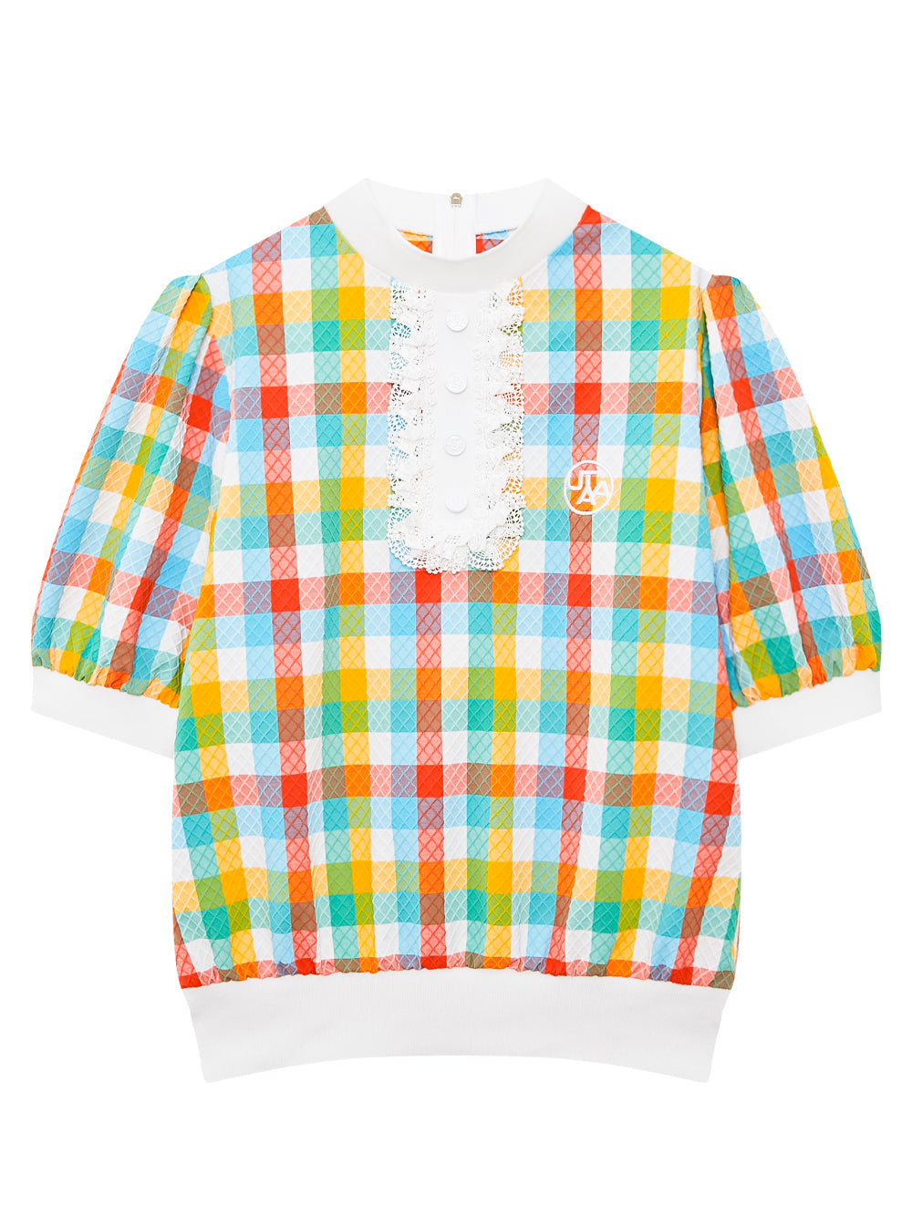 UTAA カーニバルカラーチェックタートルネックシャツ : Women's