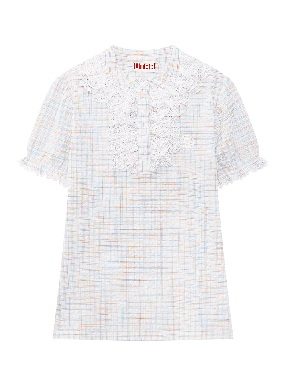 UTAA ParadiseEmbossingチェックTシャツ : Women's