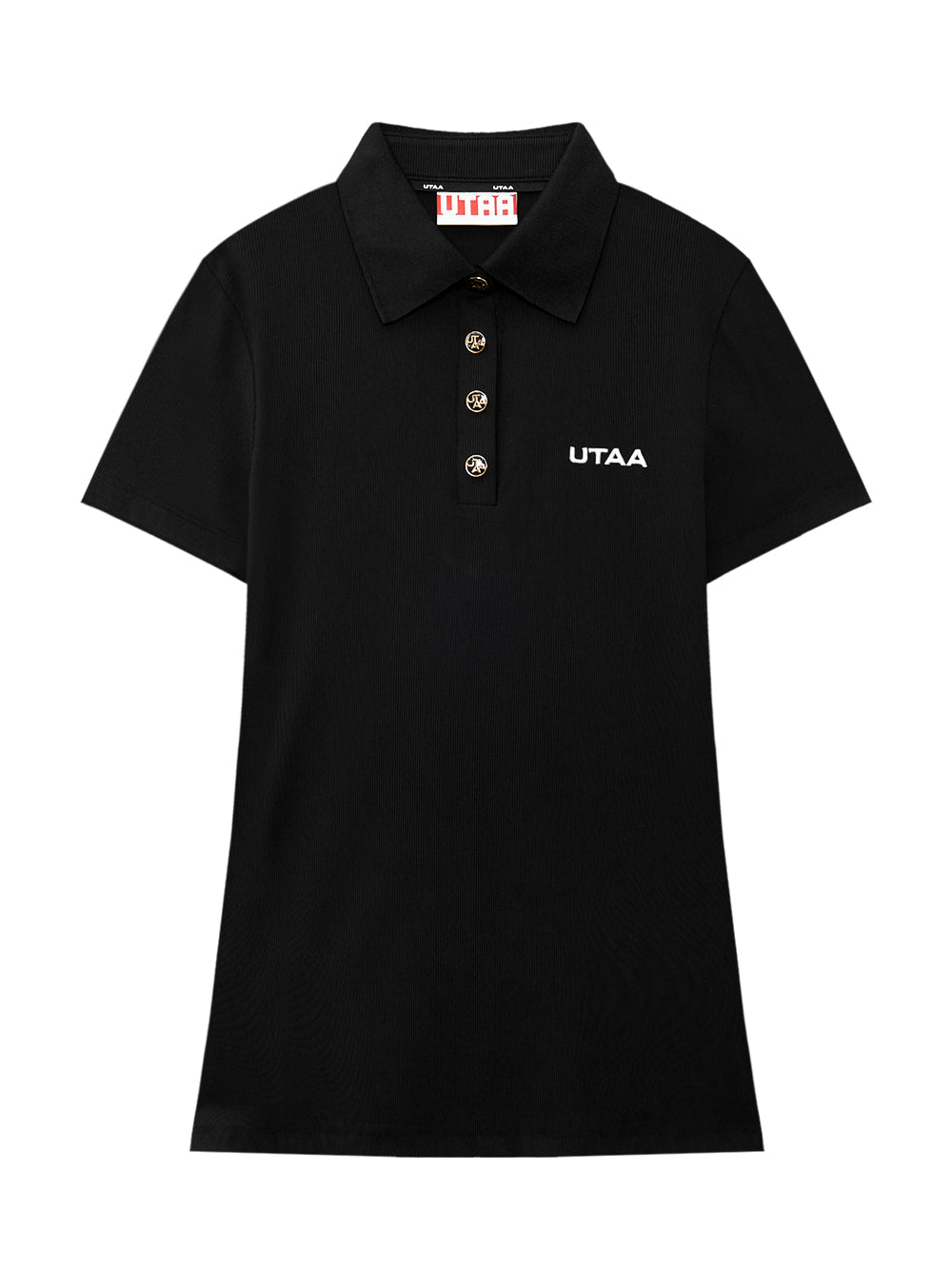 UTAA ゴールドDialLetteringPKTシャツ : Women's