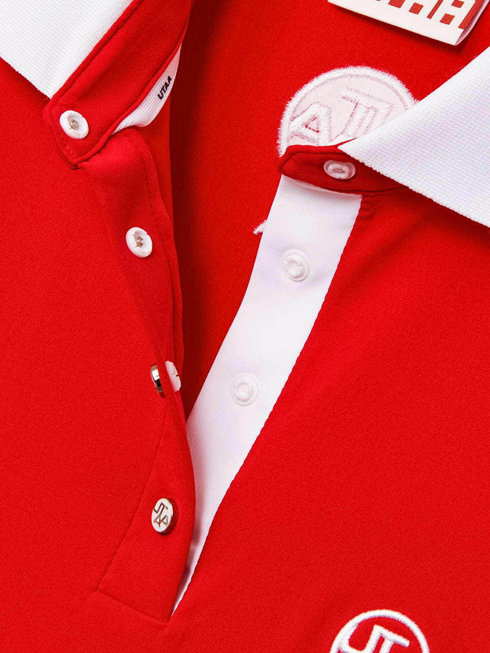 シルバースタンプカラーラインPK Tシャツ:女性用