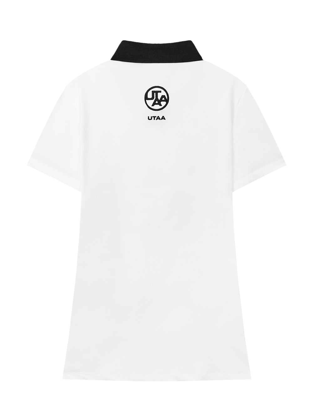 UTAA シルバースタンプカラーラインPKTシャツ ホワイト : Women's