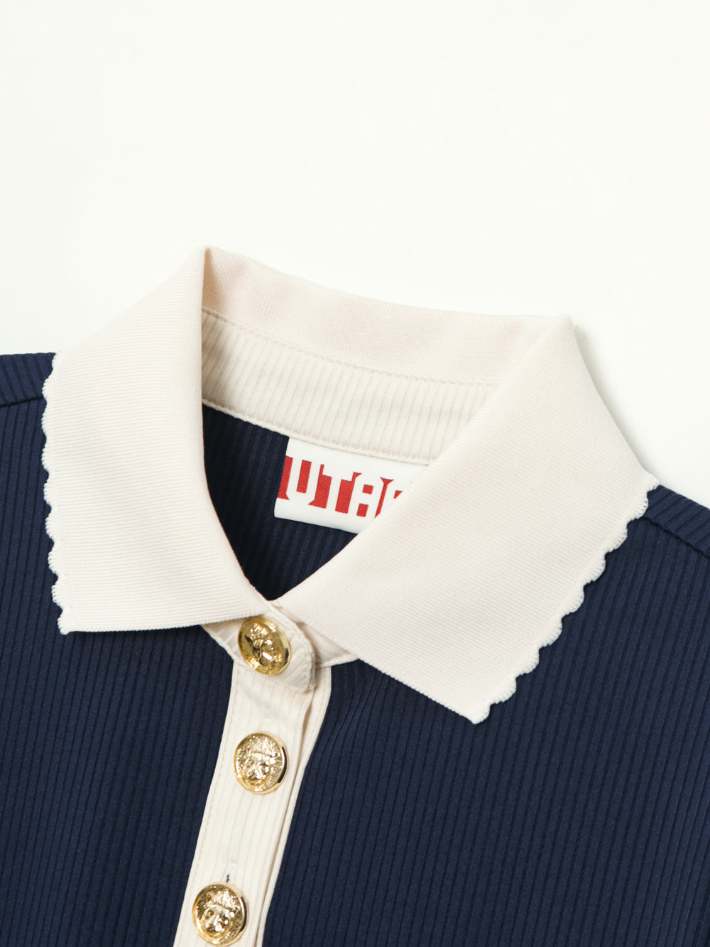 ユタ カシャカラードロップレースPKシャツ