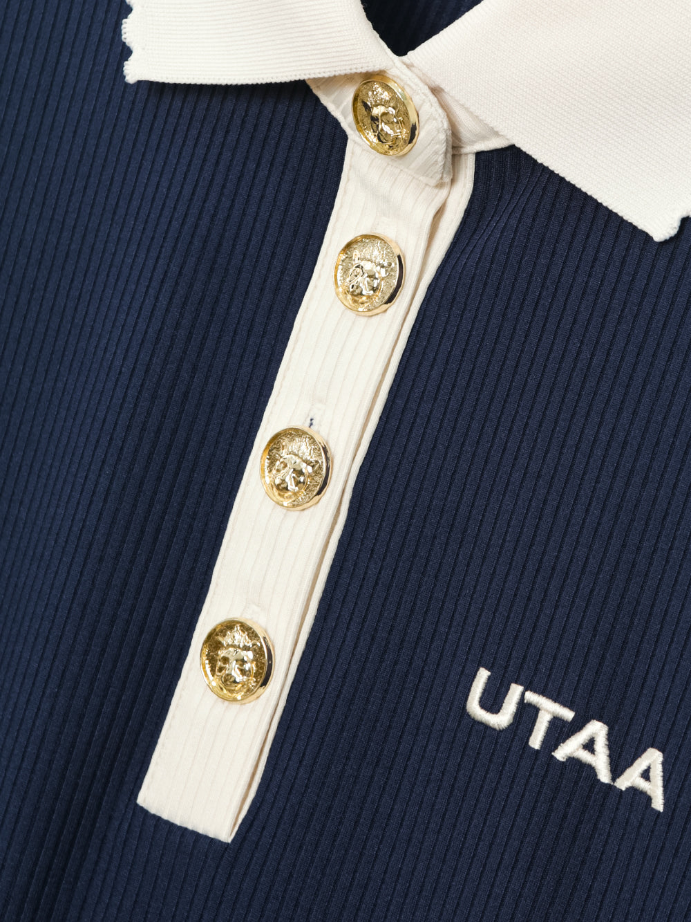 ユタ カシャカラードロップレースPKシャツ