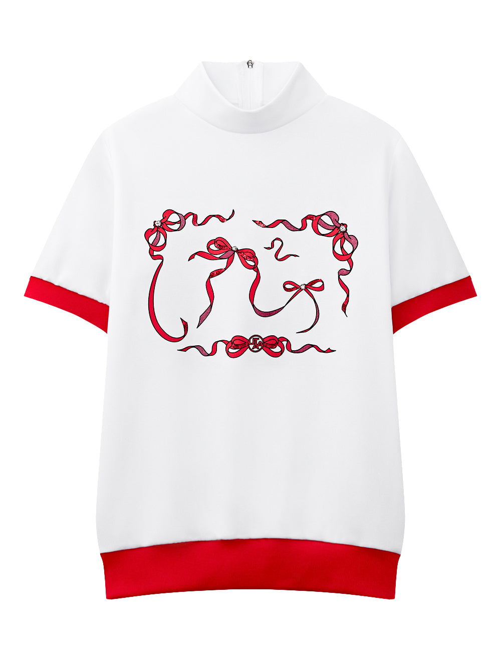 UTAA タイドリボンパンサーネオンタートルネックTee ホワイト : Women's