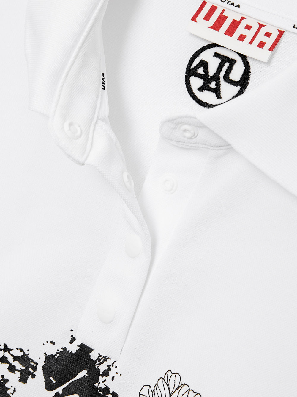 UTAA PanoramaモノGraphicPKTシャツ ホワイト : Women's