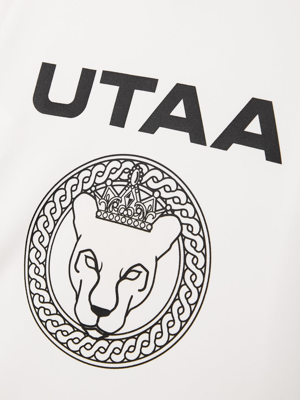 UTAA ハーフMoonリングパンサータートルネックティー ホワイト : Women's
