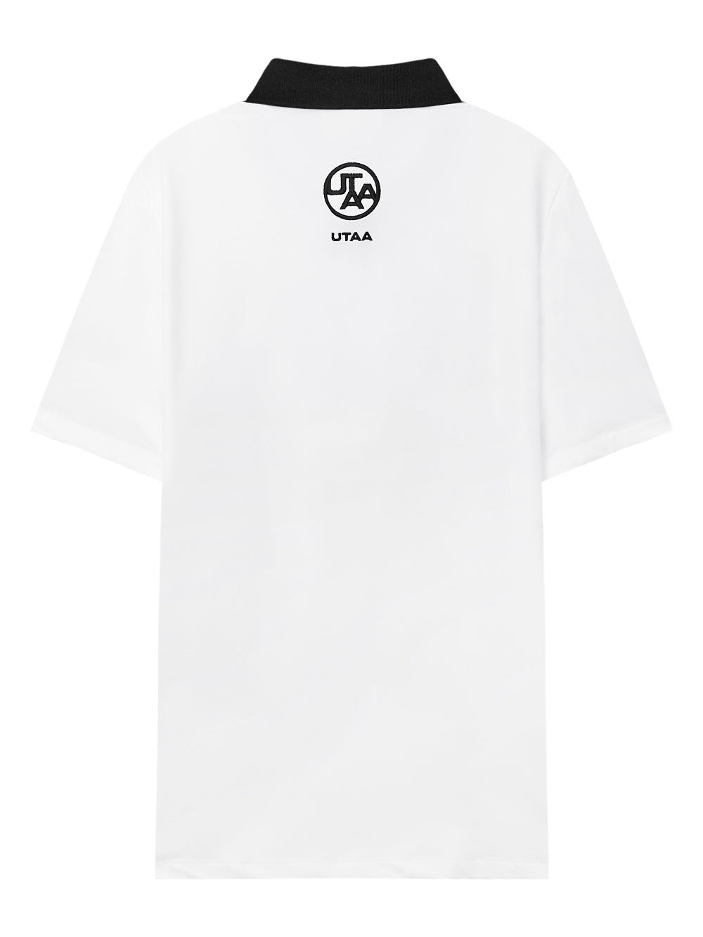 UTAA シルバースタンプカラーラインPKTシャツ ホワイト : Men's