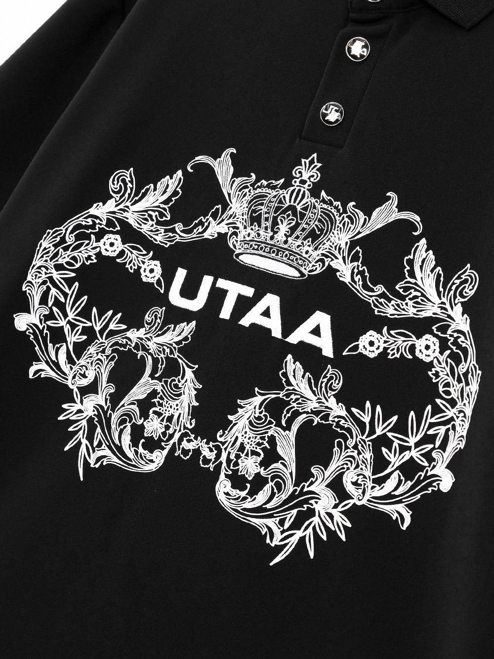 UTAA ChapletGraphicPKTシャツ ブラック : Men's