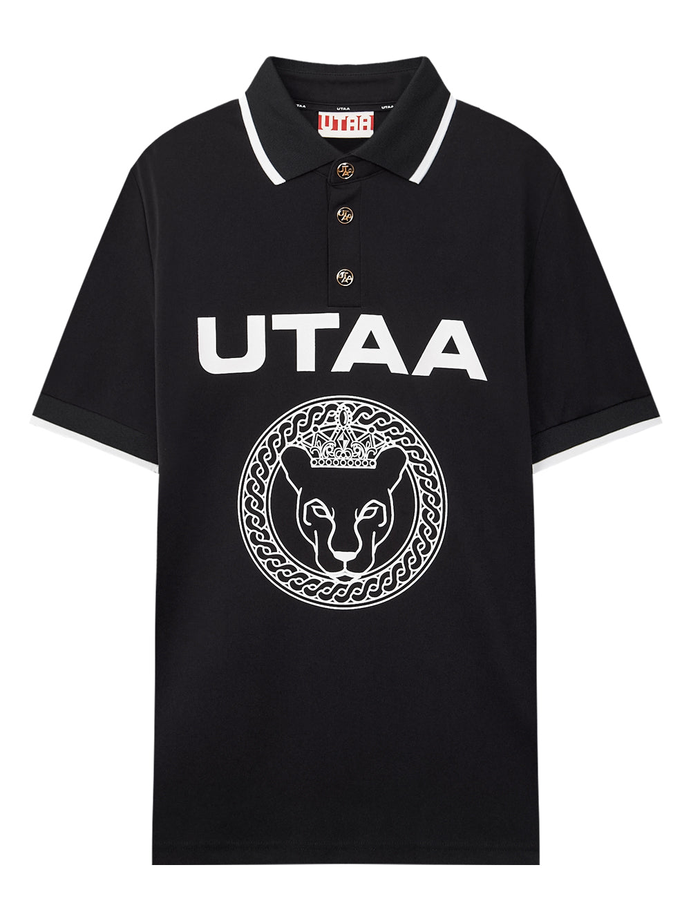 ユタ ハーフムーンリング パンサー PK Tシャツ : 男性用