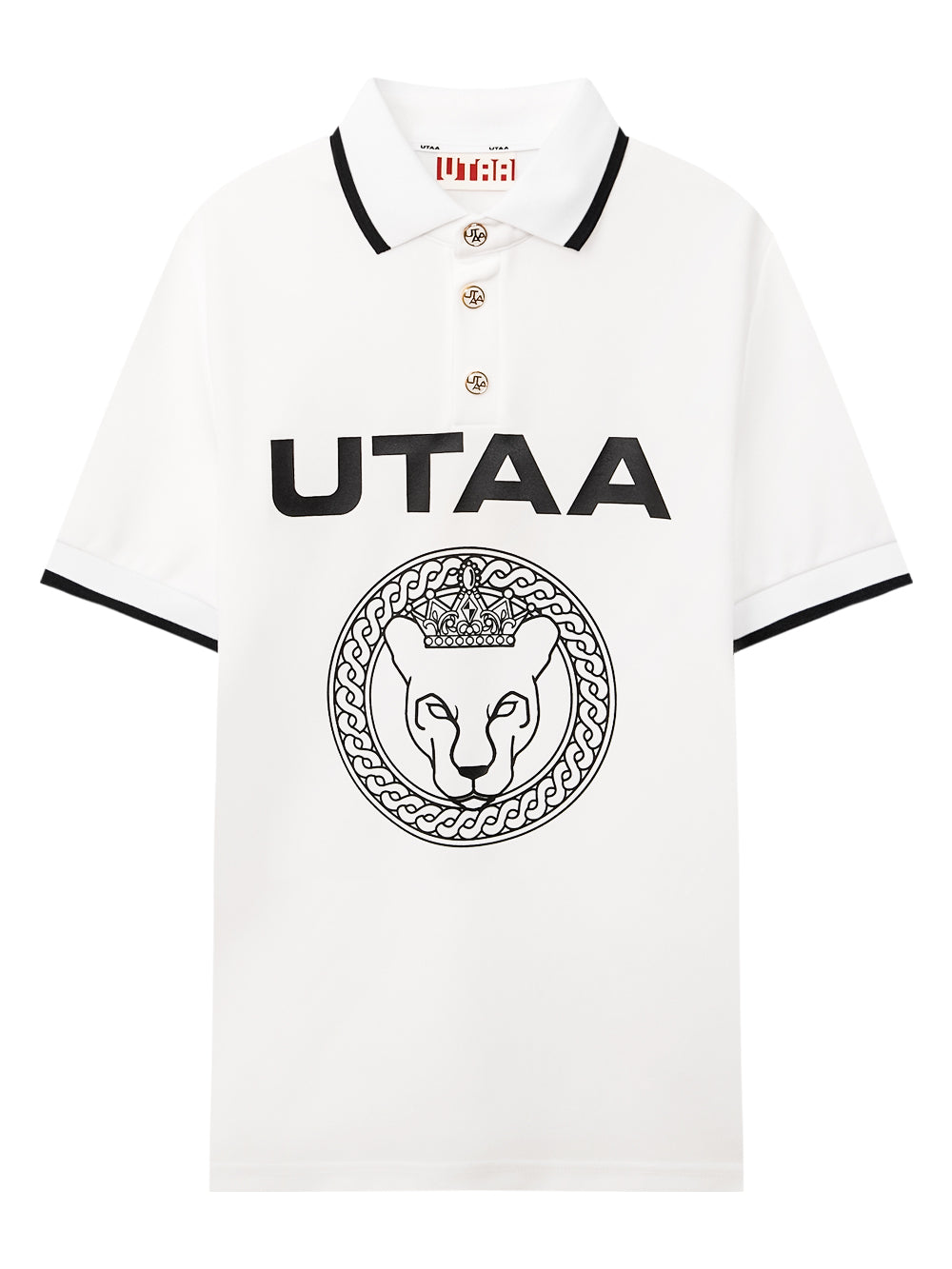 ユタ ハーフムーンリング パンサー PK Tシャツ : 男性用