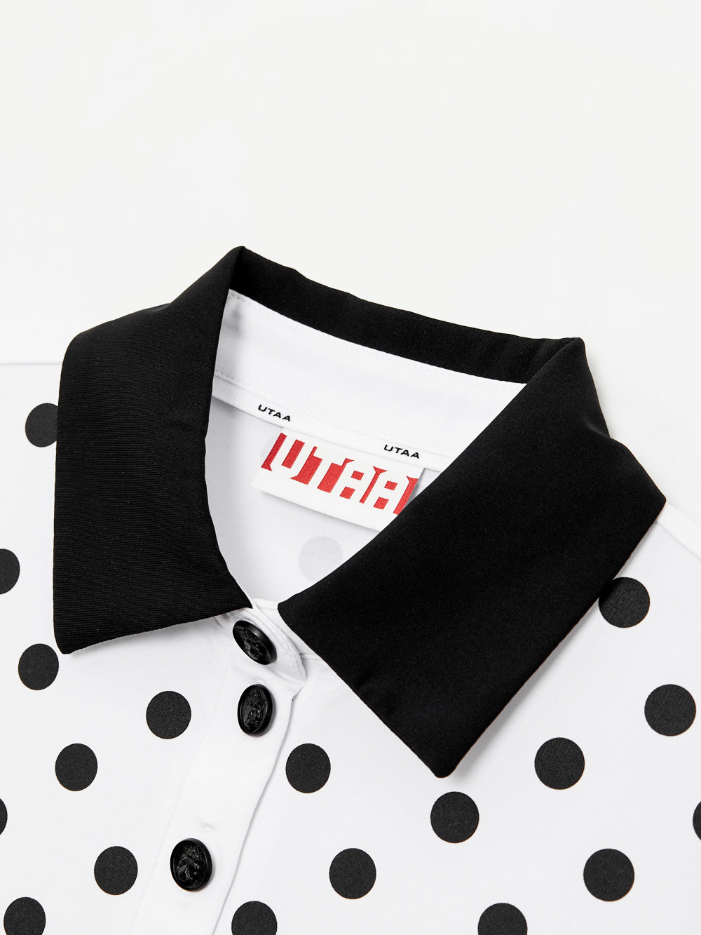 UTAA ドルチェクラシックドットPKスリーブレス ホワイト : Women's