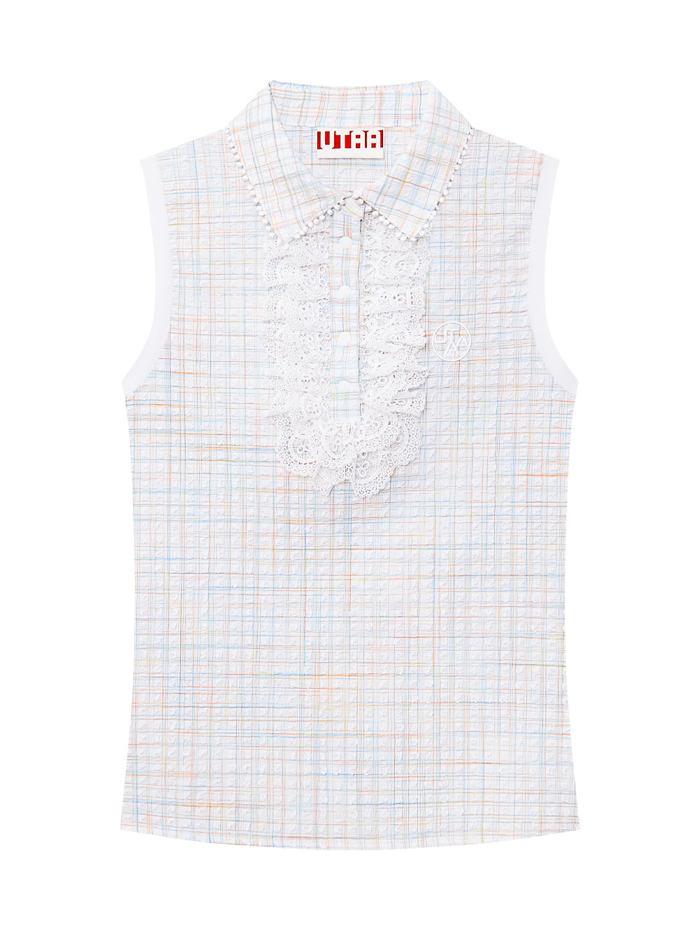 UTAA ParadiseEmbossingチェックPKスリーブレス : Women's