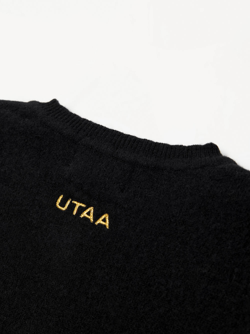 UTAA ドゥカットパンチングウェーブCashmereカーディガン ブラック : Women's