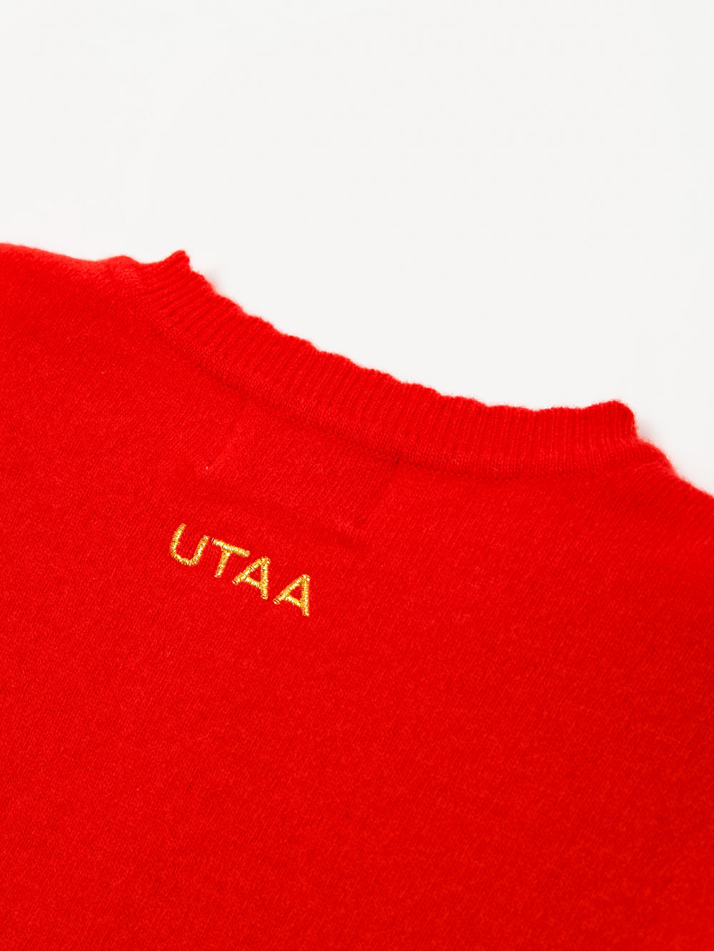 UTAA ドゥカットパンチングウェーブCashmereカーディガン レッド : Women's