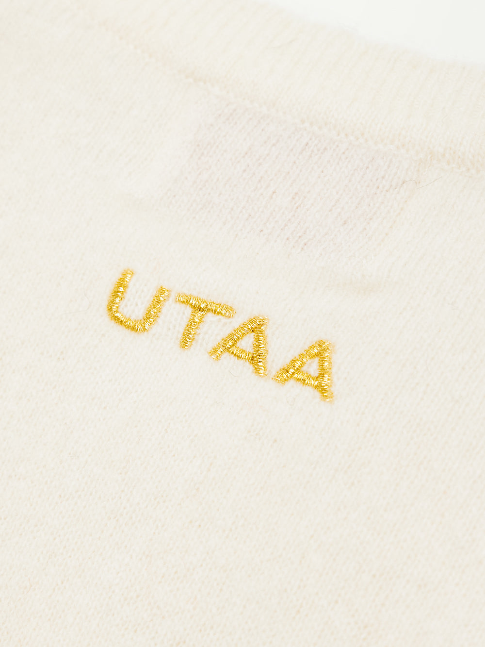 UTAA ドゥカットパンチングウェーブCashmereカーディガン ホワイト : Women's
