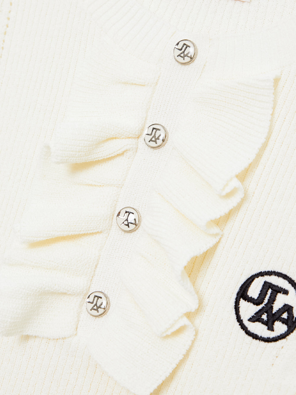 UTAA ラッフルレイヤーパンチングラインスリーブレスニット : Women's IV 4