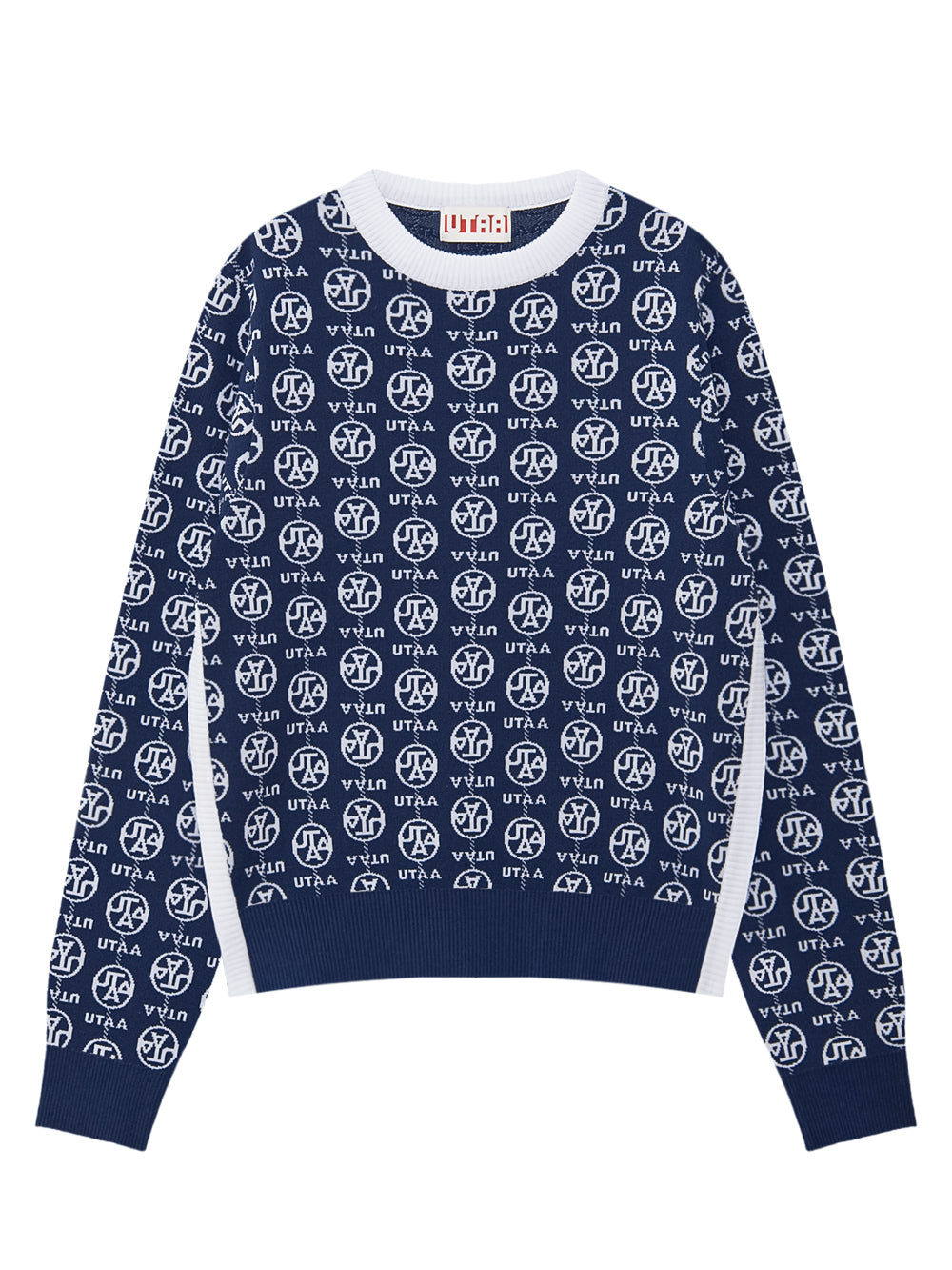UTAA Linkチェーンシンボルカラーニットプルオーバー : Women's
