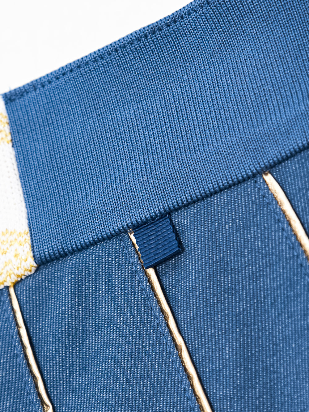 ギルトスローガンウォッシュドデニムプリーツスカート