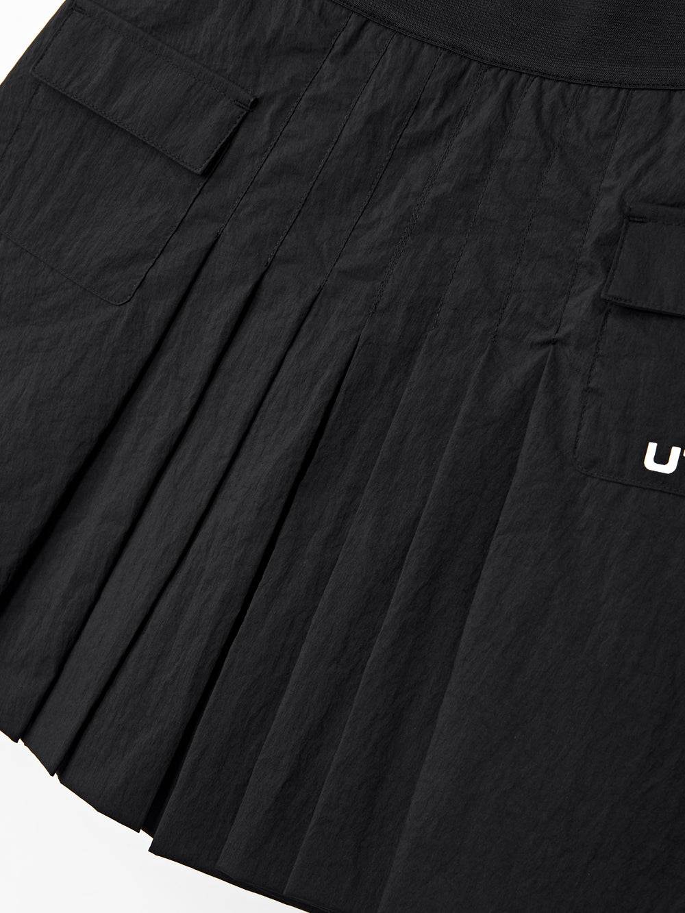 レタリングアウトポケットプリーツスカート