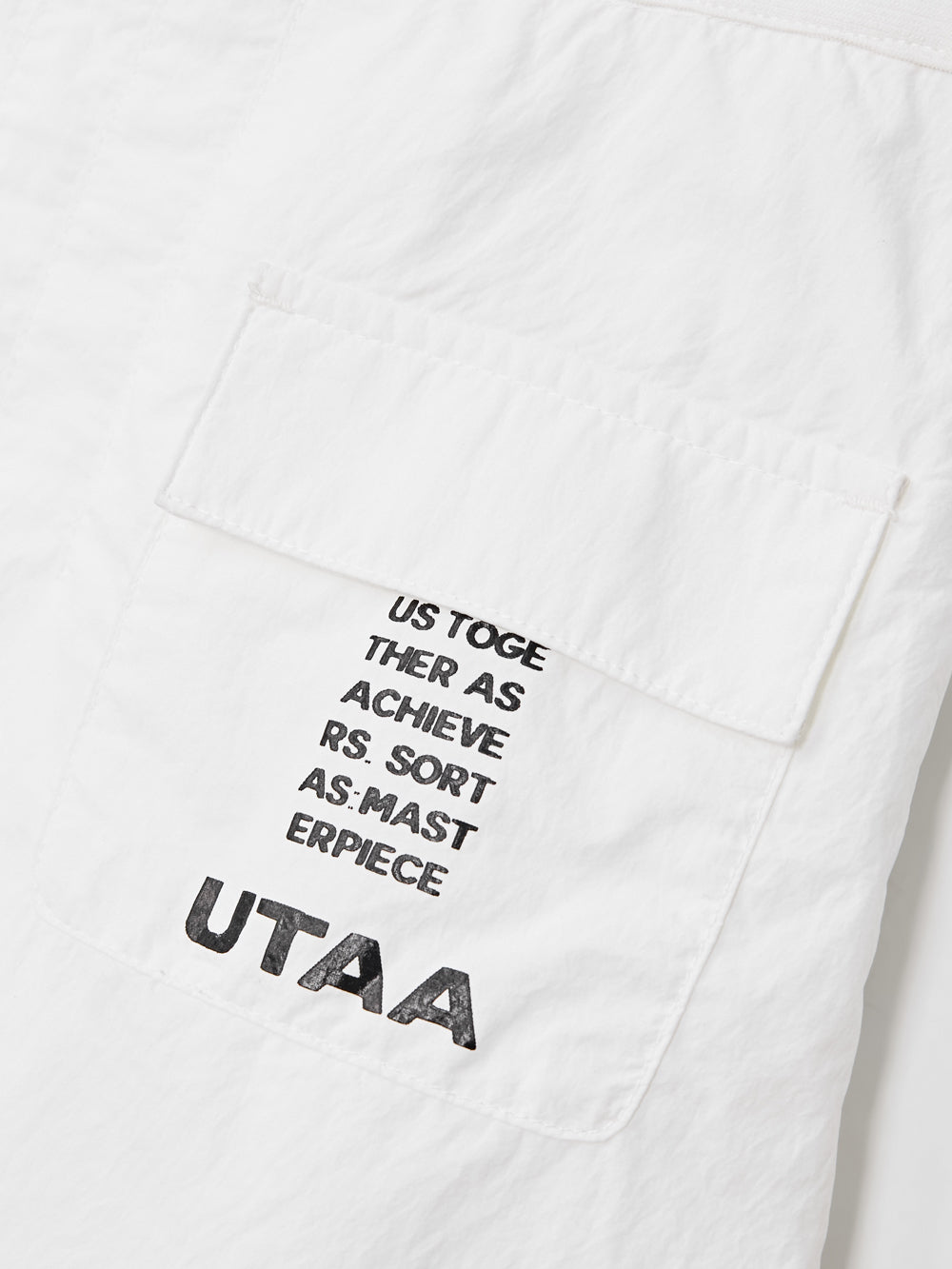 レタリングアウトポケットプリーツスカート