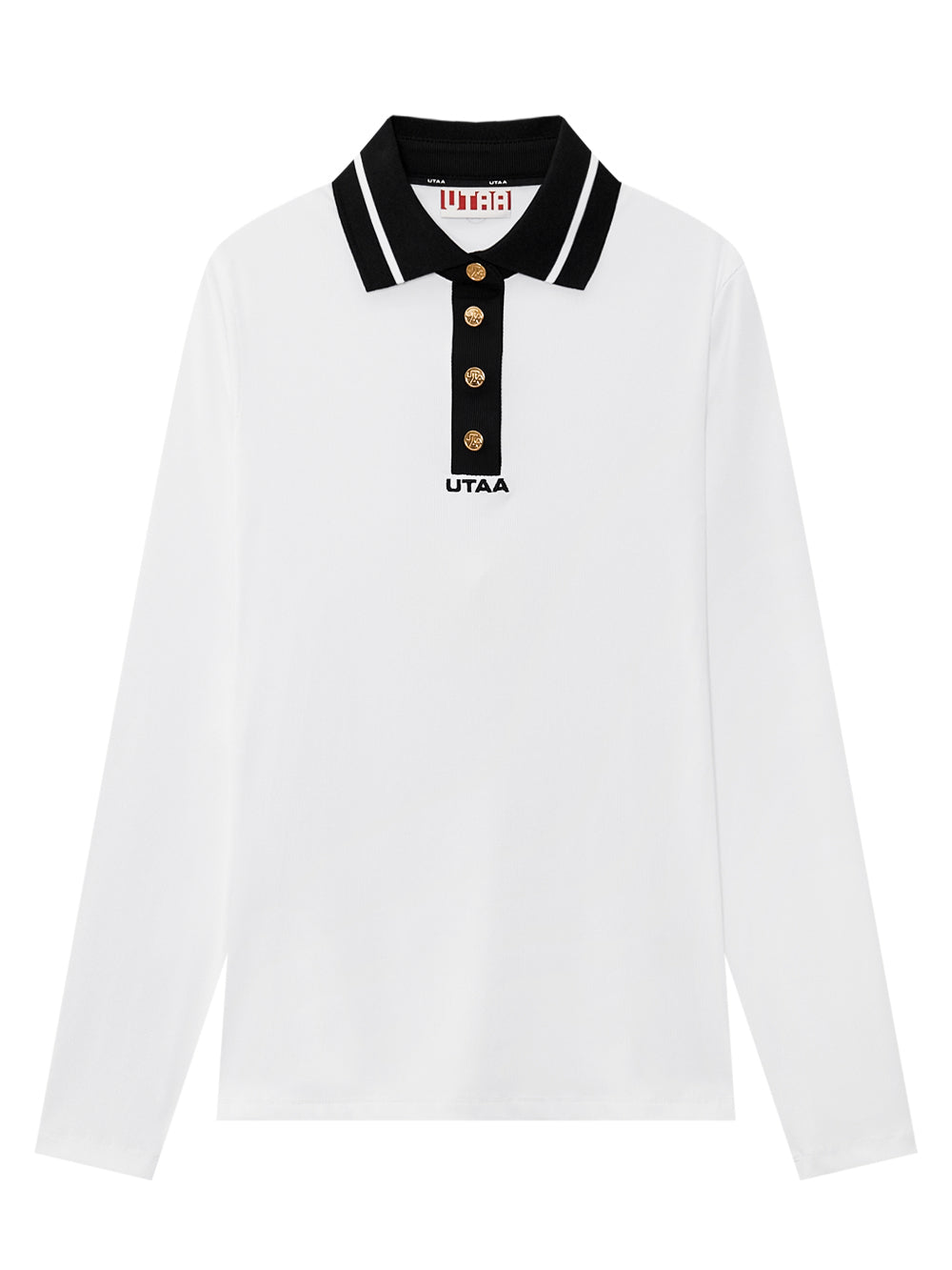 UTAA LivreモノラインPKスリーブ ホワイト : Women's