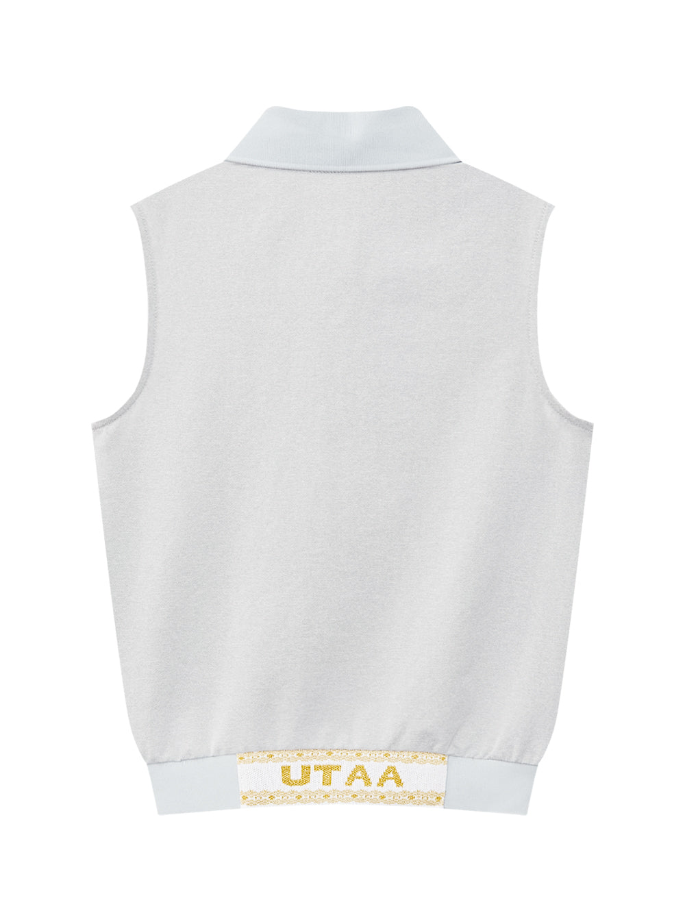 ギルトスローガンウォッシュドデニムPKスリーブレス