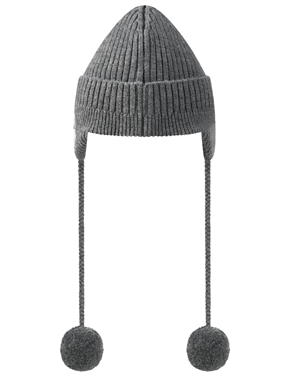 UTAA EmbelmEarflapニットビーニー メランジグレー : Women's