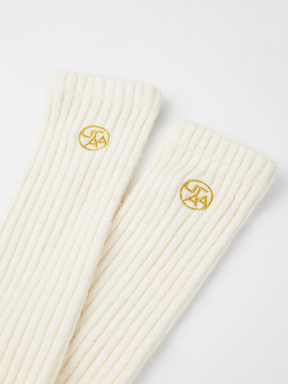 UTAA ギルトシンボルベーシックニットLegWarmers ホワイト : Women's