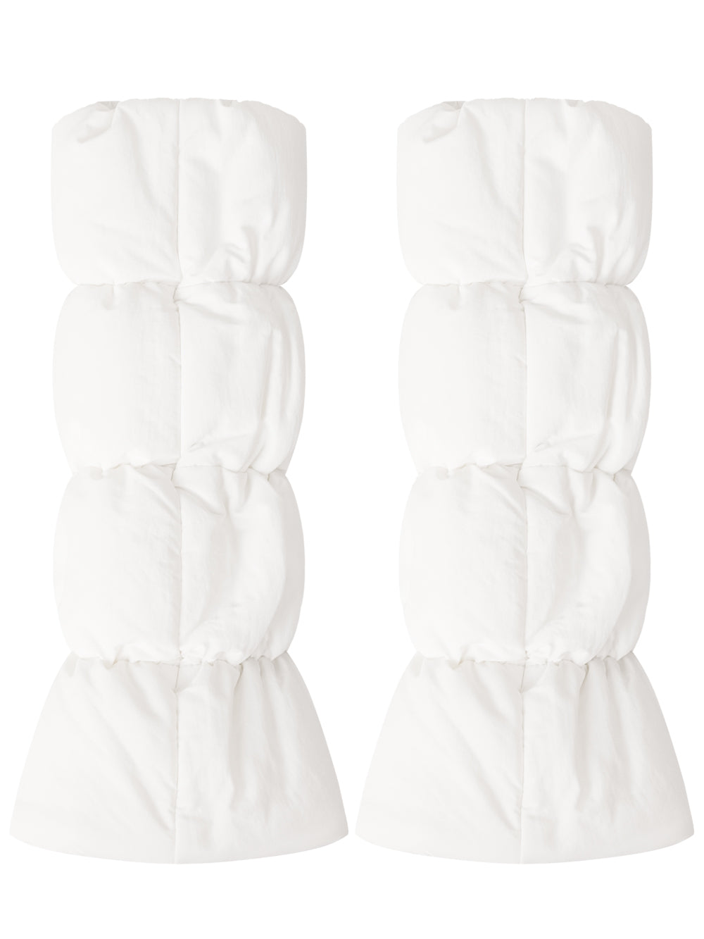 UTAA MinimalロゴブロックパディングLegWarmers ホワイト : Women's