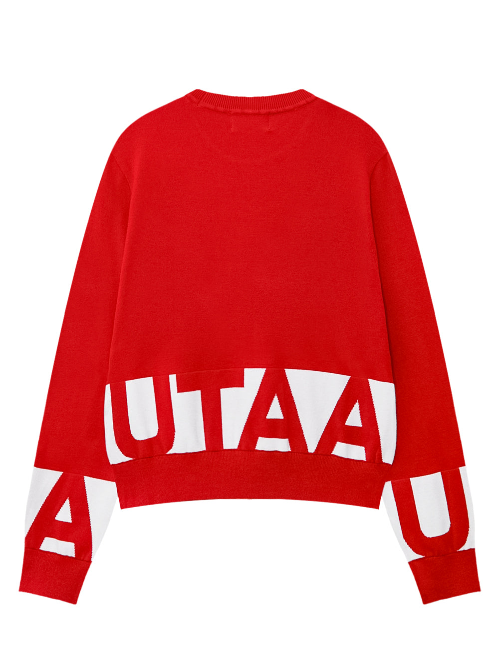 UTAA Signalブロックロゴニットプルオーバー レッド : Women's