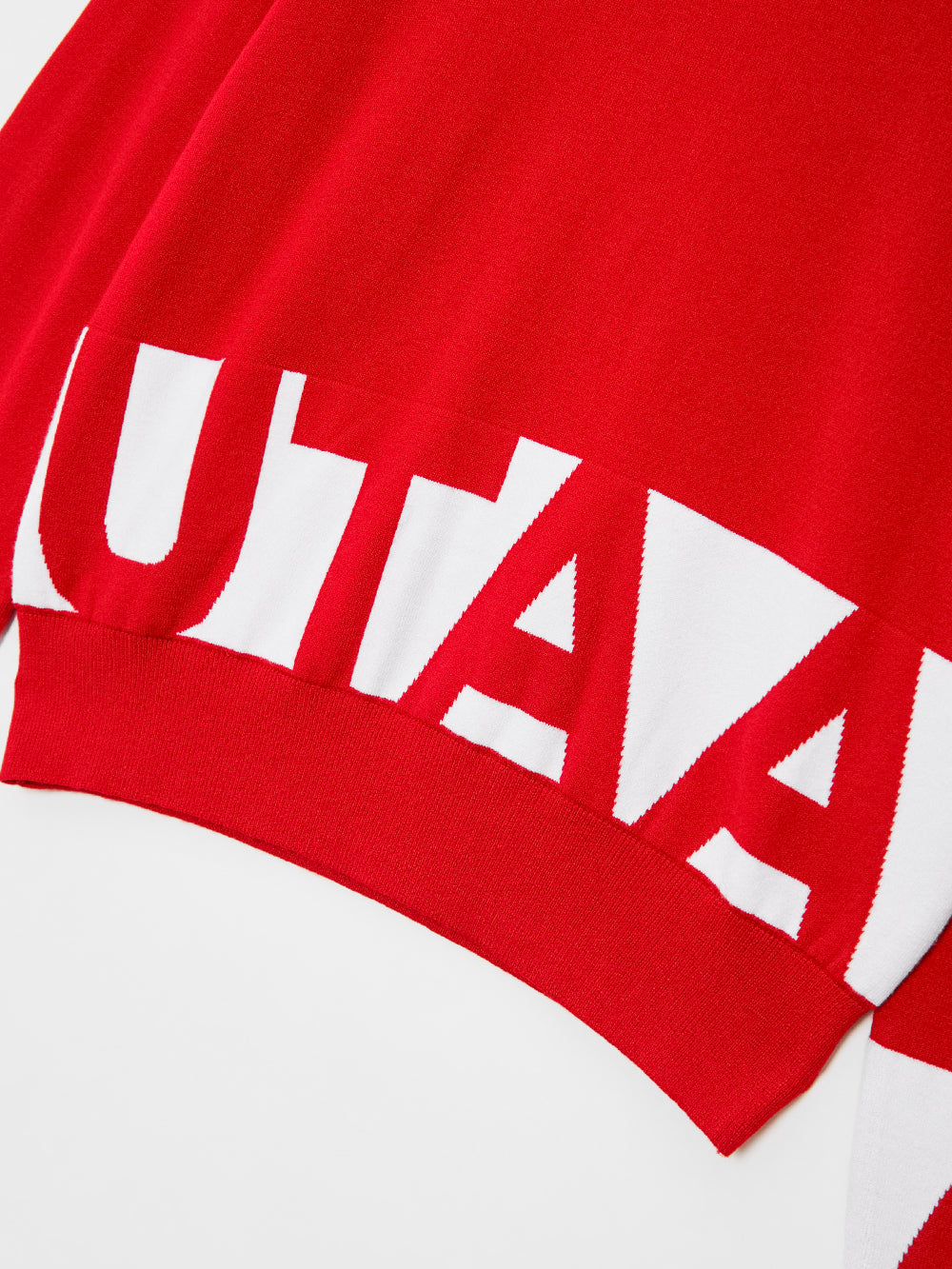 UTAA Signalブロックロゴニットプルオーバー レッド : Women's