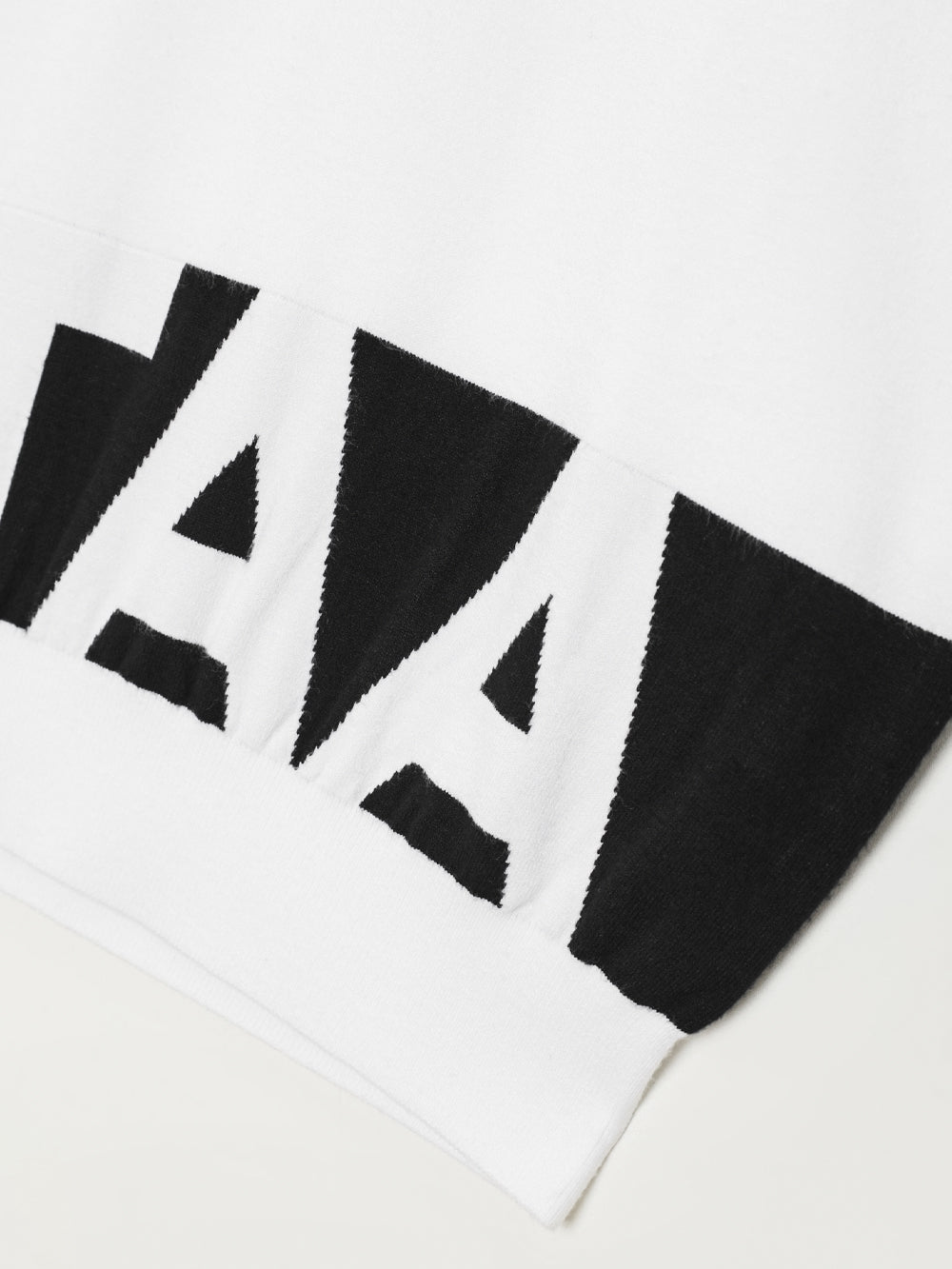 シグナル モノブロック ロゴ ハーフジップアップ ニット : レディース