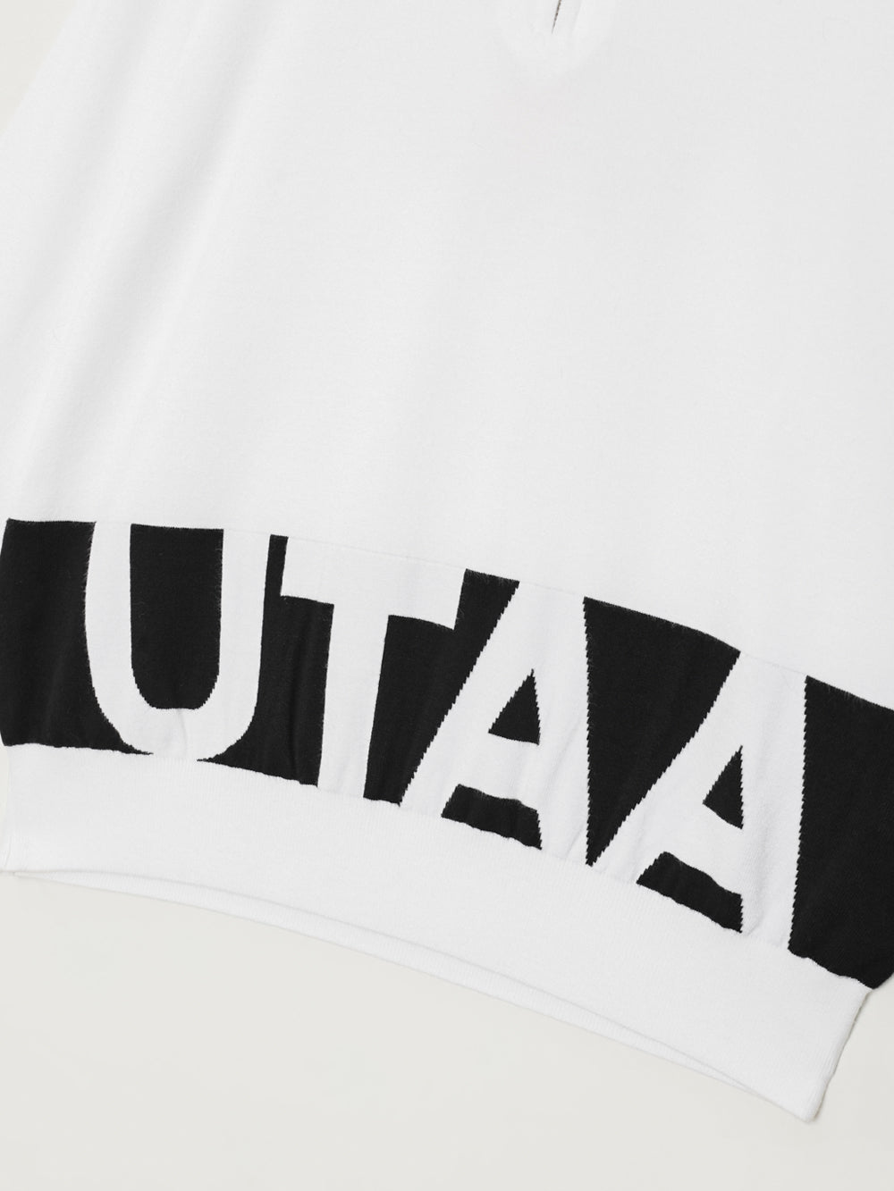 シグナル モノブロック ロゴ ハーフジップアップ ニット : レディース