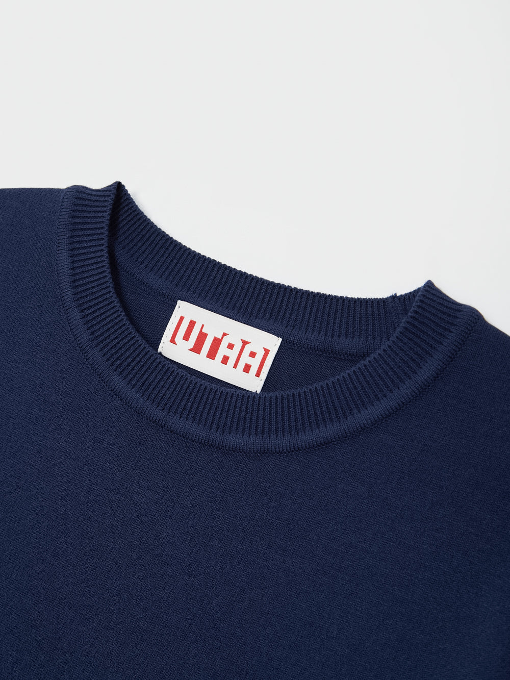 UTAA Signalブロックロゴニットプルオーバー ネイビー : Men's