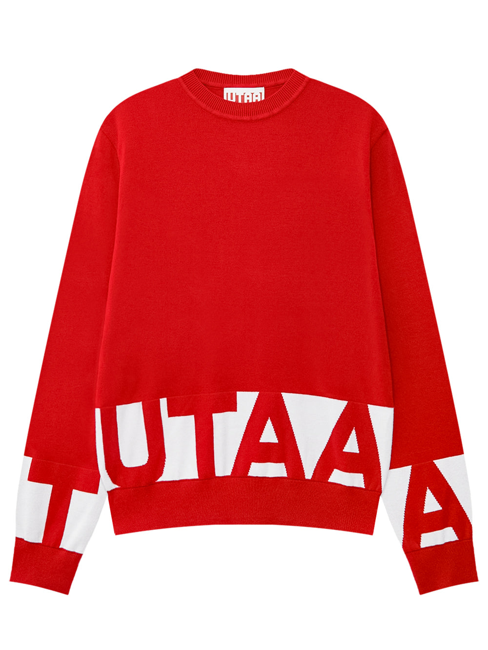 UTAA Signalブロックロゴニットプルオーバー レッド : Men's