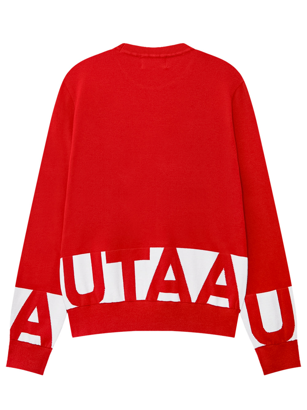 UTAA Signalブロックロゴニットプルオーバー レッド : Men's