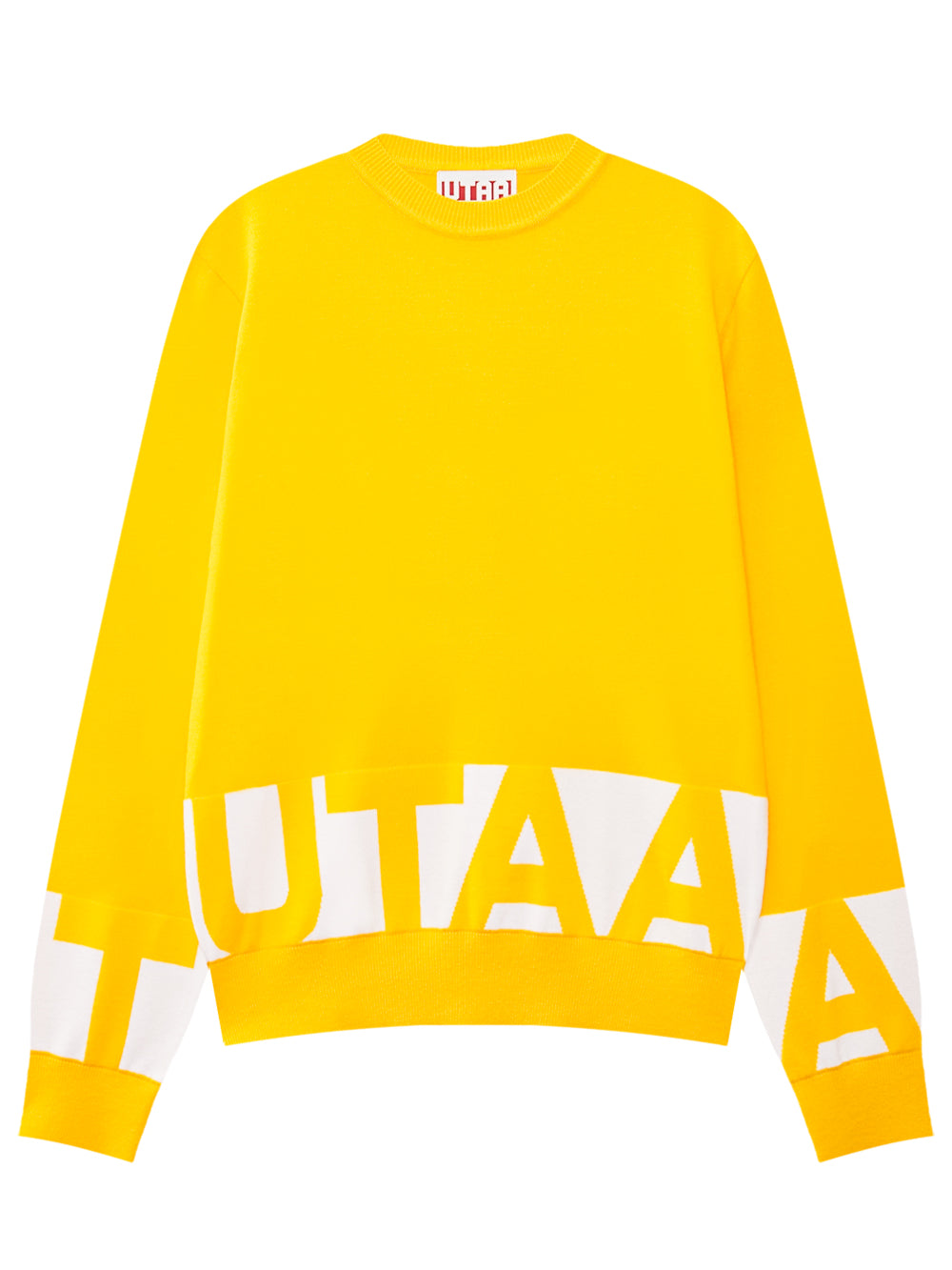 UTAA Signalブロックロゴニットプルオーバー イエロー : Men's