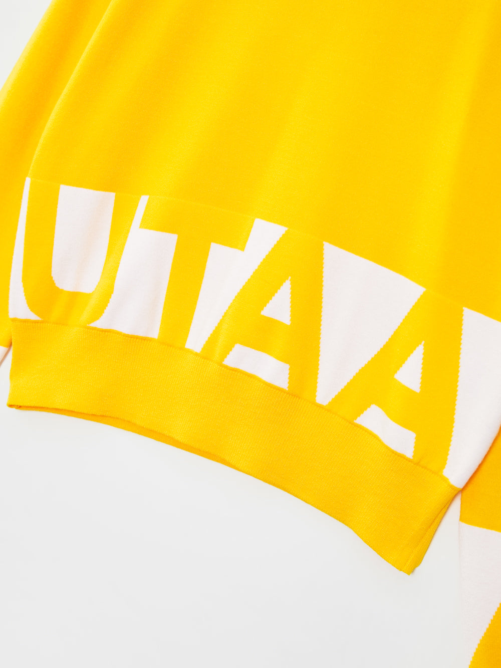 UTAA Signalブロックロゴニットプルオーバー イエロー : Men's