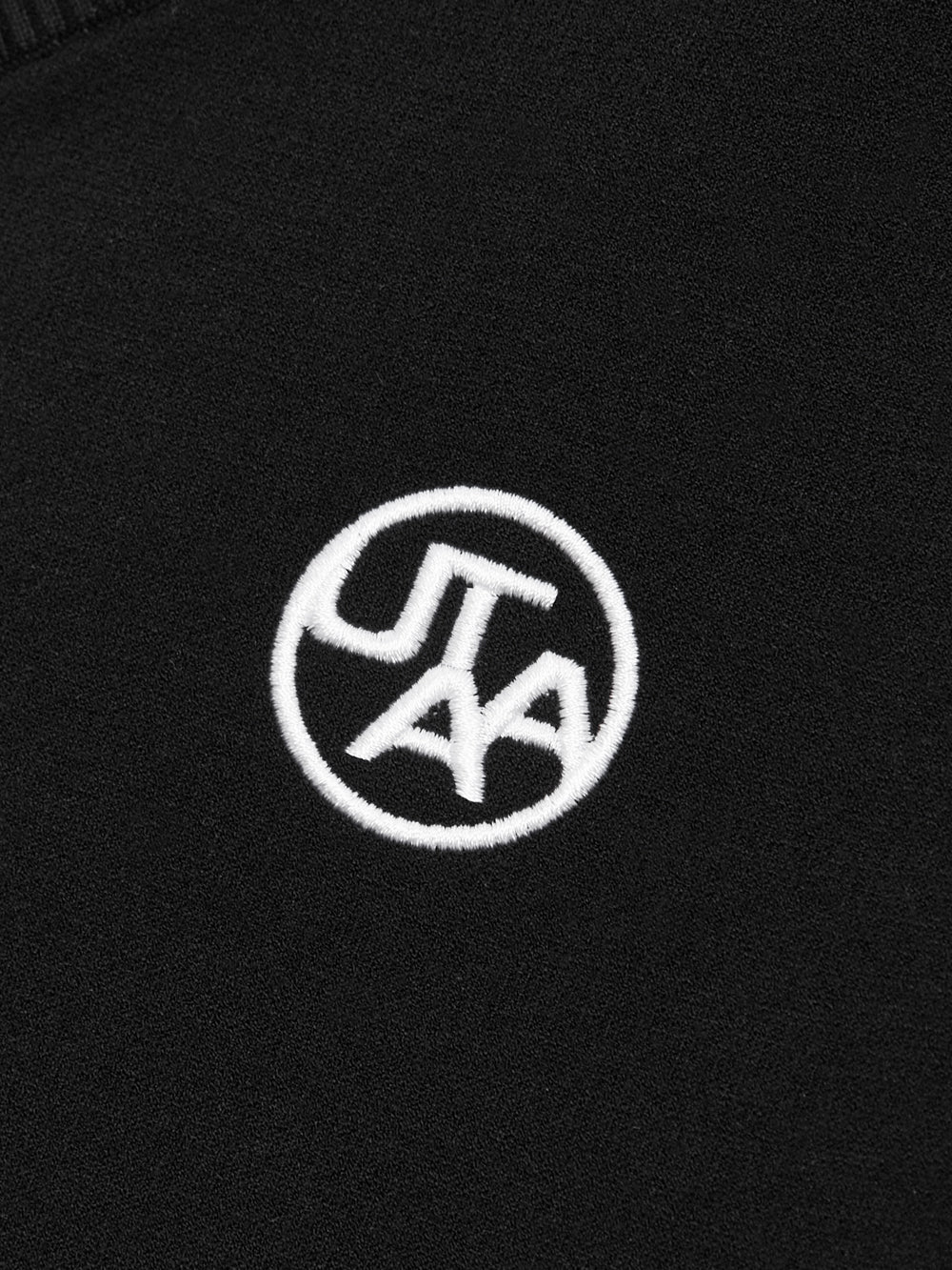 モノスローガンテープVネックニットベスト:レディース