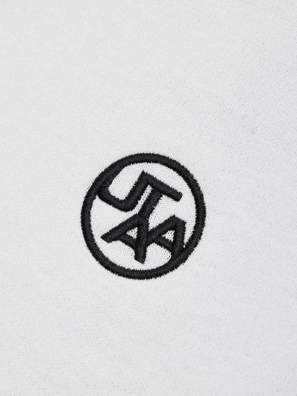 モノスローガンテープVネックニットベスト:レディース