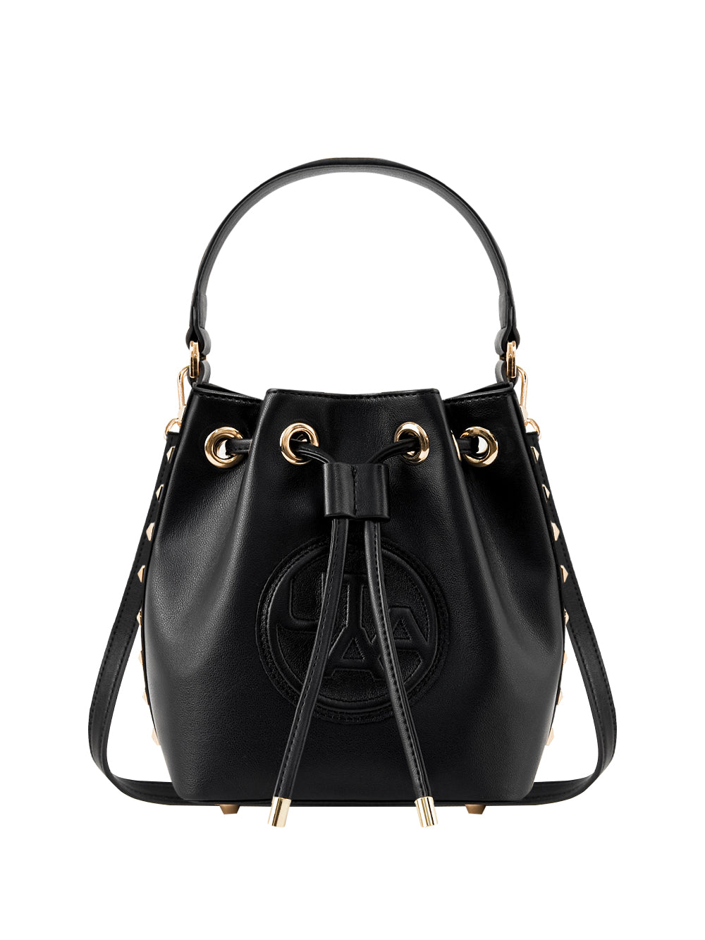 UTAA ゴールデンスタッドビッグエンブレムバケットバッグ : Women's