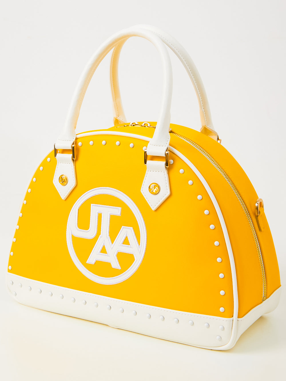 UTAA エンブレムCubicカラースタッドトートバッグ イエロー : Women's