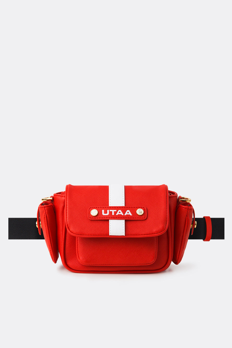 UTAA RushOutPocketツーウェイベルトバッグ レッド : Women's