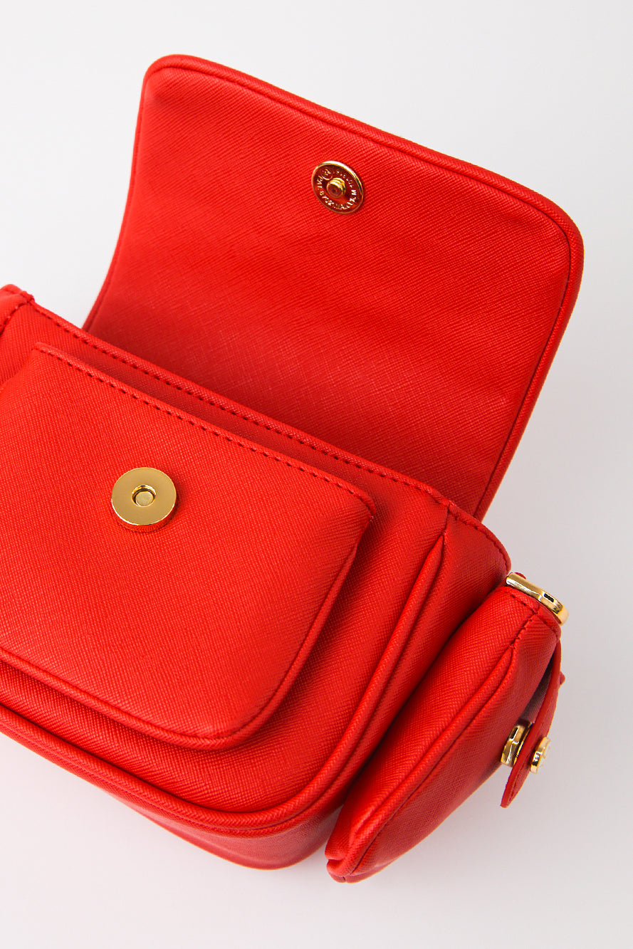 UTAA RushOutPocketツーウェイベルトバッグ レッド : Women's