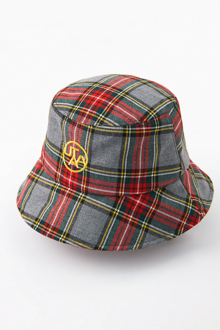 UTAA スコッチマルチタータンチェックバケットハット グレー