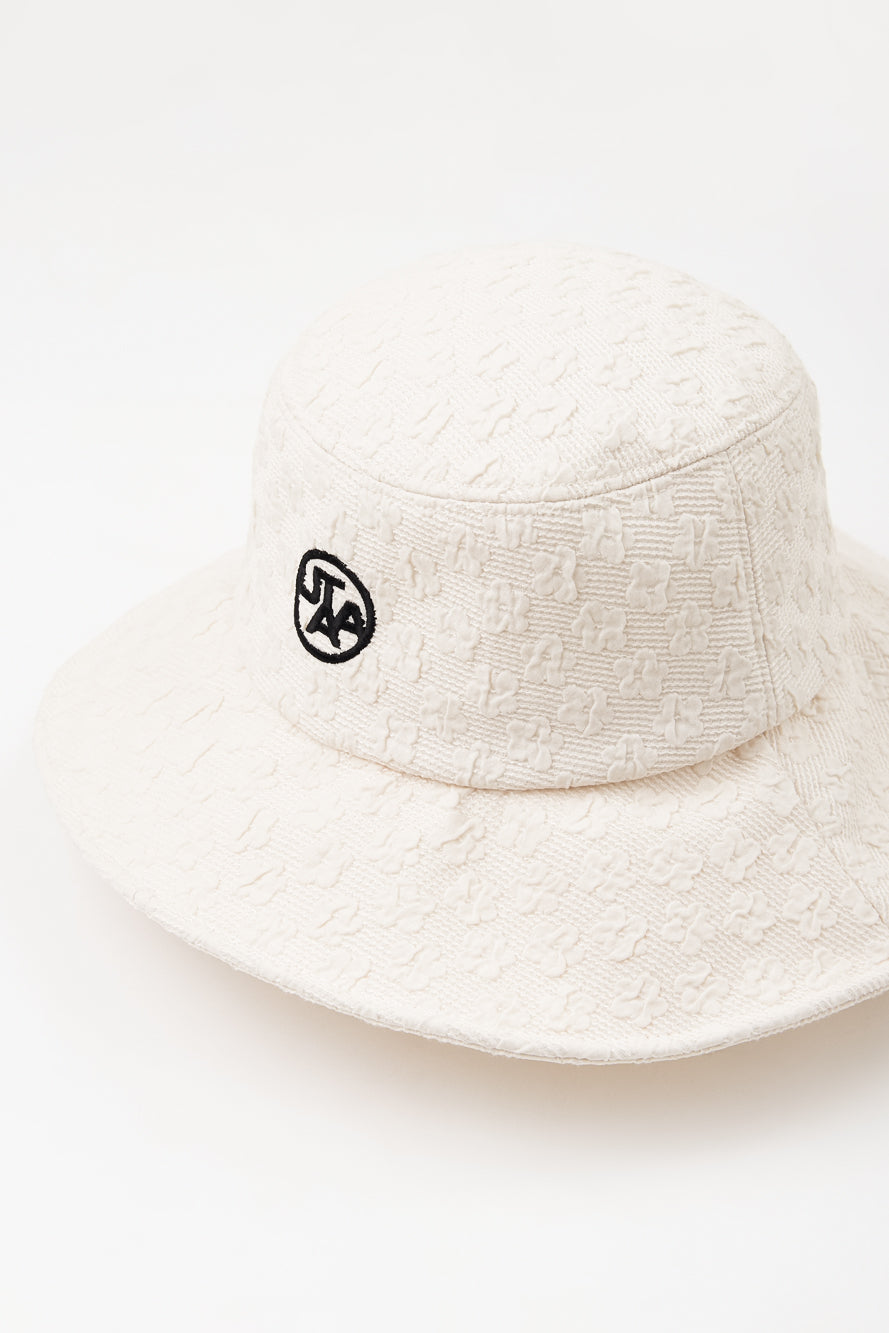 UTAA ブルームフローラルレースバケットハット ベージュ : Women's