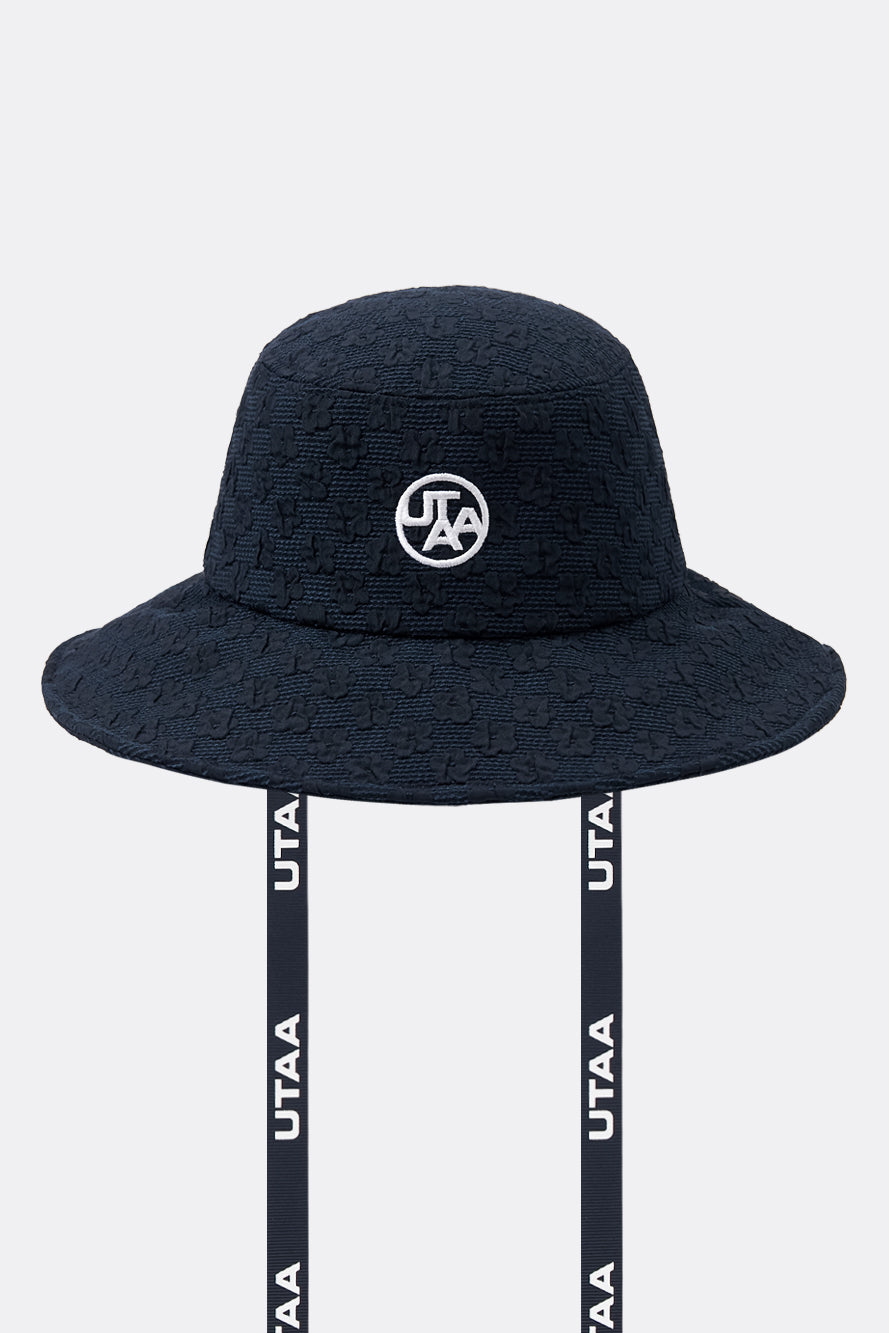 UTAA ブルームフローラルレースバケットハット ネイビー : Women's